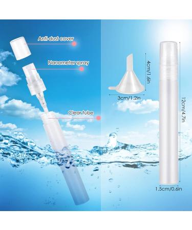 SelfTek 15 Pack Mini Spray Bottles - 10ml Refillable Perfume Travel Spritzer with Funnels - Ideal for International Shipping - Buy Online on SooperMarket.com