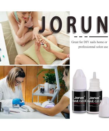 5pc Strong Nail Glue Quick Dry Professional Nail Glue for Acrylic Tips Extra Strong False Nail Glue Nail Glue Extra Strong for False Nails And Nail Gem Glue 3g*5 - Buy Online on SooperMarket.com