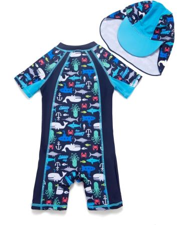 BONVERANO Baby Boy Sunsuit Swimsuit with UPF 50+ Sun Protection, 2-3 Years - Buy Online on SooperMarket.com
