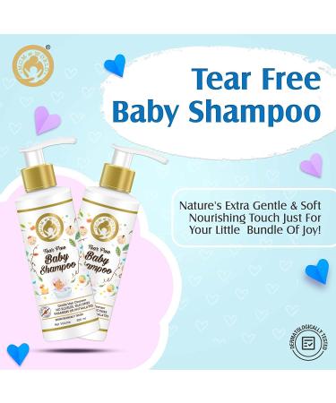 Mom & World Tear Free Baby Shampoo with Organic Moroccan Argan Oil and Oats Extract 200ml - Gentle and Nourishing Formula - Buy Online on SooperMarket.com