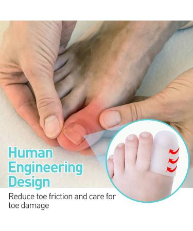 Silicone Toe Protector 10 Pairs - Cuttable & Protective Guards for Pain Relief and Friction Reduction - Buy Online on SooperMarket.com