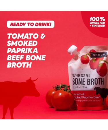 Broya Bone Broth Variety Pack - Grass-Fed Beef Bone Broth & Organic Chicken Bone Broth - Keto and Paleo Friendly Gluten-Free Ready to Sip or Cook - 500 ml (8 Pack) Variety 500 ml (Pack of 8) - Buy Online on SooperMarket.com