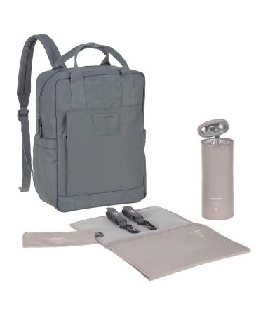 GRE VIDAL Anthracite Casual Baby Changing Bag - Sustainable Diaper Bag Backpack with Diaper Pad Stroller Attachment & Bottle Holder - Shop Internationally - Buy Online on SooperMarket.com