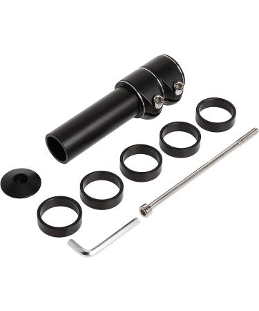 Emoly Bike Fork Stem Extender | MTB Handlebar Riser | Aluminum Alloy Head Up Adapter | Mountain Bike Road BMX | Extended Edition (Black) - Buy Online on SooperMarket.com