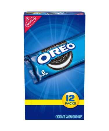 OREO Chocolate Sandwich Cookies, School Lunch Box Snacks, 2.4 Ounce (Pack of 12)