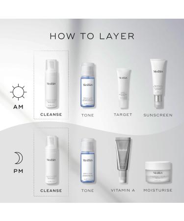 Medik8 Clarifying Foam - Refreshing AHA/BHA Blemish Cleanser - Hydrates & Smooths - For Blemish-Prone Skin - 150ml - Buy Online on SooperMarket.com