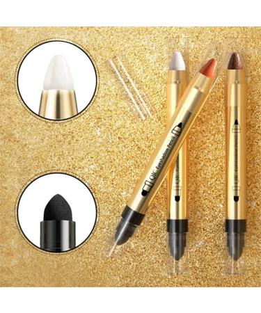 Go Ho White Highlighter Cream-to-Powder Eyeshadow Stick - Shimmer White 01 - Buy Online on SooperMarket.com