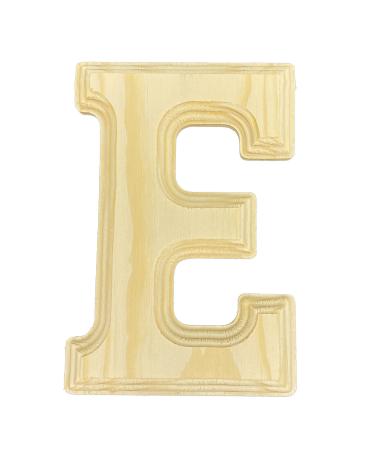 Crafts Central Pine Wood Beveled Wooden Alphabet Letters for Arts & Crafts  Decorations and DIY (E)