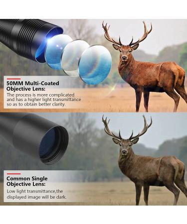MidTen Riflescope Combo 4-12x50EG with Laser Sight, Holographic Reticle, and Scope Mount - Green 4-12x50 - Buy Online on SooperMarket.com