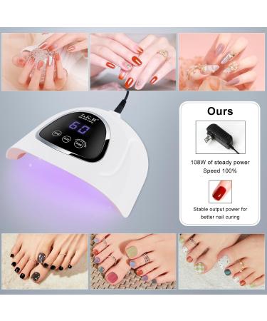 Buy LKE 72W UV LED Nail Lamp - 3 Timer Settings & LCD Display for Perfect Nails | Fast Shipping Worldwide - Buy Online on SooperMarket.com
