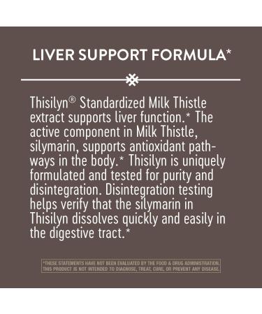 Nature's Way Thisilyn Milk Thistle Extract - Standardized Herbal Supplement for Liver Health - Buy Online on SooperMarket.com