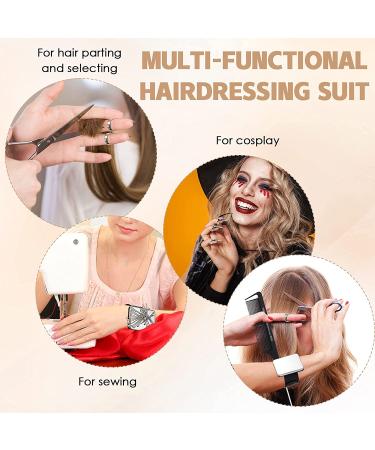 8 Pieces Hair Parting Ring, Styling Clips, Rat Tail Braiding Combs, Magnetic Pin Holder Wristband - Black - Buy Online on SooperMarket.com