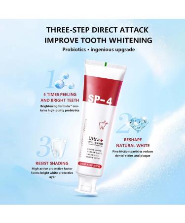 2PC SP-6 Ultra Whitening Toothpaste Probiotic Teeth Lightening Formula for Brilliant Smiles | International Shipping Available - Buy Online on SooperMarket.com