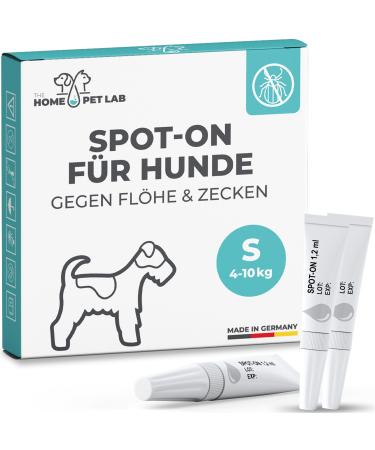 The Home Pet Lab Spot on Tick and Flea Protection for Dogs (S: 4-10 KG) effective tick protection for the dog 3 months long-term effect against ticks
