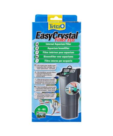 Tetra EasyCrystal Aquarium Interior filter in 250 - filter for 10-40 l aquariums for crystal -clear healthy water simple care intensive mechanical biological and chemical filtering Filter 250 (15 - 40 l)