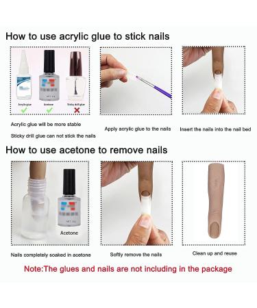Silicone Nail Training Finger for Acrylic Nails - Flexible Fake Practice Finger (3#) - Buy Online on SooperMarket.com