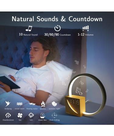 Blonbar Bedside Lamp with USB Charging - Touch Control Dimmable Alarm Clock & Sleep Aid - 3 Brightness Levels for Babies & Adults - Perfect for Bedroom & Living Room - Buy Online on SooperMarket.com