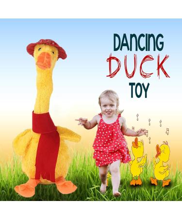 Dariicha Talking Dancing Duck Toy - Repeat what you say, Sing, and Dance - Ideal Christmas Decoration and Kids' Toy with Red Bandana - Buy Online on SooperMarket.com