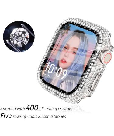 CHANCHY 4-Pack Compatible with Apple Watch Case 44mm Protective Bumper with Screen Protector  200 Crystal Diamond Bling Cases Cover for Apple Watch SE Series 6 5 4  Rose Gold/Pink/Rainbow/Clear  44mm Rose Gold/Pink/Iridescent/Clear 44mm - Buy Online on SooperMarket.com