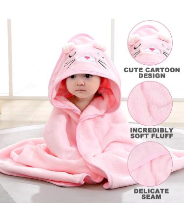 Zuimei Soft Hooded Baby Towel | Cute Animal Design for Baby Boy and Girl | Newborn Birthday Cat - Buy Online on SooperMarket.com