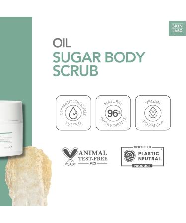 SKIN LABO SkinLabo - Sugar Body Scrub Revitalizing Effect Regenerates and Smoothes the Skin with Sugar Crystals and Sweet Almond Oil - 200 ml New Version - Buy Online on SooperMarket.com