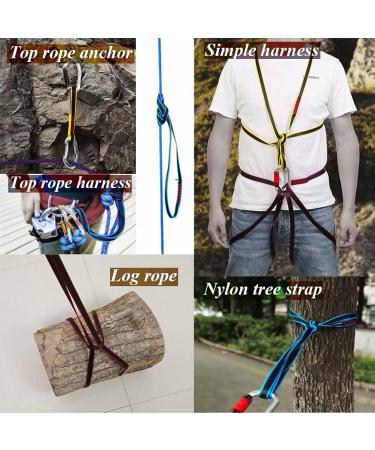 XINDA 16mm Nylon Sling Climbing Runner 22kN/4840lb CE UIAA Certified - 3 Pack 120cm Yellow - Ideal for Rock Climbing, Mountaineering, Rappelling, Hiking - Emergency Gear - Buy Online on SooperMarket.com