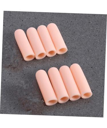 Finger Cots Set - 8 Pcs Finger Tips & Toe Sleeve Covers for Pain Relief - Beige Thin Section - Thumb and Toe Protectors Included - Buy Online on SooperMarket.com