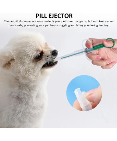 KVBUCC 2pcs Pet Pill Dispenser with 1pc Storage Bag Medication Feeder Pill Syringe Pill Ejector Feeder Tool for Cats Dogs Birds (Green) - Buy Online on SooperMarket.com