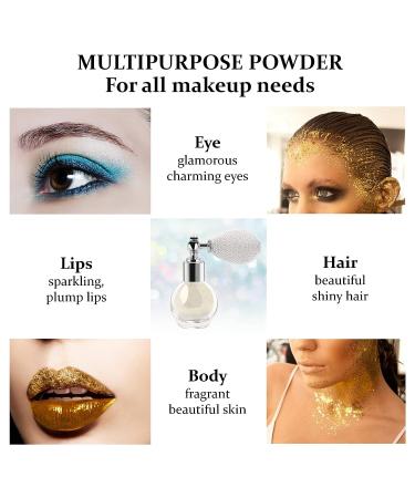 Glitter Highlighter Powder Spray - Pearl White | Shimmer & Sparkle Makeup for Face, Body & Hair - Buy Online on SooperMarket.com