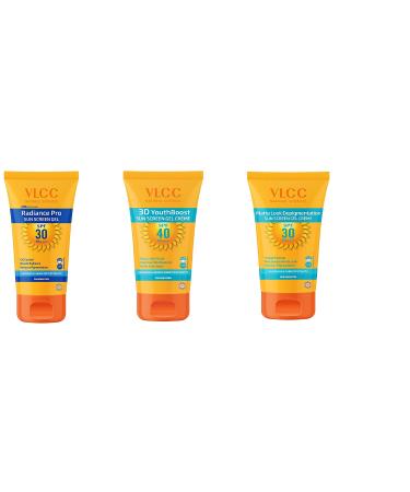 VLCC Radiance Pro SPF 30 Sun Screen Gel with D youthboost sun screen gel & matte look depigmentation (combo pack)