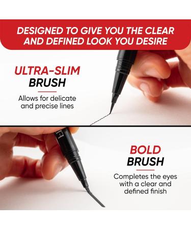 NOON'S UP Waterproof Liquid Eyeliner Pen - Chic Black Quick Dry Fineliner 0.081oz - Buy Online on SooperMarket.com