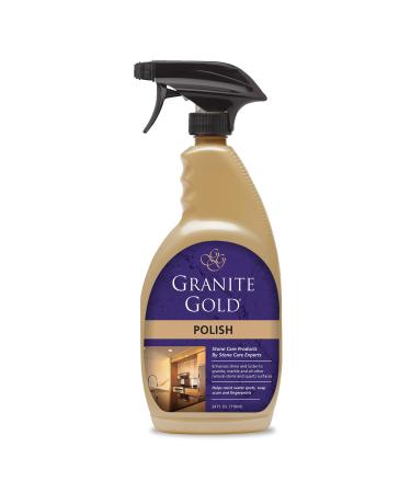 Granite Gold Polish Spray Streak-Free Shine for Granite, Quartz, Marble, Travertine, Natural Stone Countertops, 24 Fluid ounces, 1-Pack 1-pack 24 Fluid Ounces