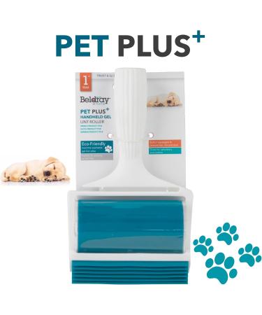 Beldray LA072597EU PET Plus+ Gel Animal Hair Remover | Reusable Lint Roller for Dog & Cat Hair | Washable Fur Remover for Sofa & Car - Buy Online on SooperMarket.com
