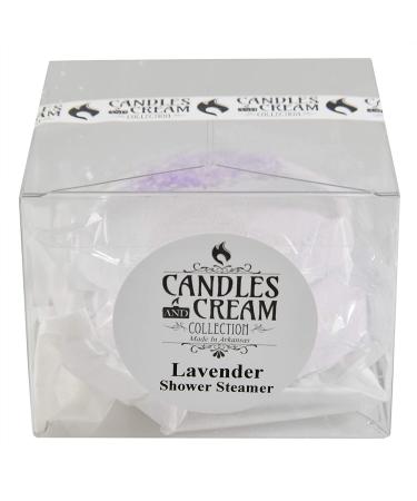 Candles and Cream Lavender Shower Steamers - Aromatherapy for Stress Relief - Set of 2 - Buy Online on SooperMarket.com