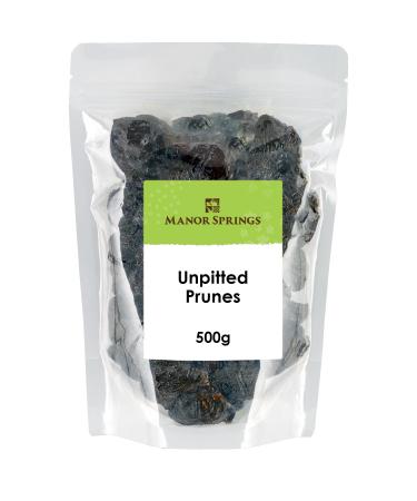 Unpitted Prunes 500g by Manor Springs