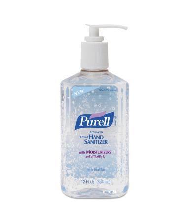 Purell 365912CT Instant Hand Sanitizer Pump Bottle 12 oz. 12/CT Clear