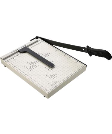 Paper Trimmer  A4 Paper Cutter  Heavy Duty Photo Guillotine Paper Cutter Machine for Office Home Use  12 inch Cut Length  12.5" x 9.8" (Use for A4-B7) White - Buy Online on SooperMarket.com