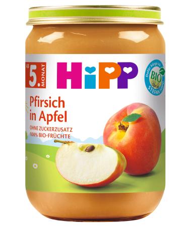 Hipp Peach with Apple pack of 6 (6 x 190 g)