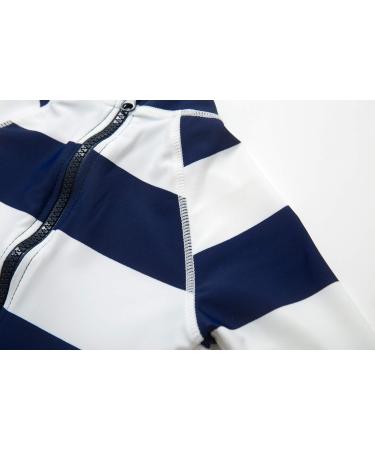 Bonverano Baby Boys Swimsuit/Sunsuit UPF 50+ Sun Protection with Sun Hat - Navy Stripe | 9 Months - Buy Online on SooperMarket.com