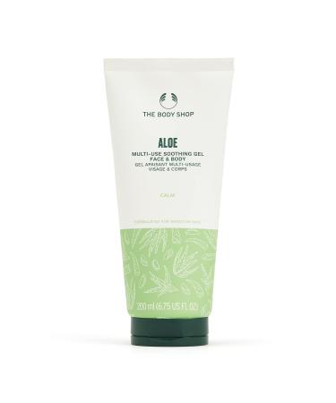 The Body Shop Aloe Vera Multi-Use Soothing Gel 200ml - hydrates and helps soothe dry sensitive skin. Non-greasy and gentle on skin. Can be used as an overnight leave-on mask to restore comfort of ski