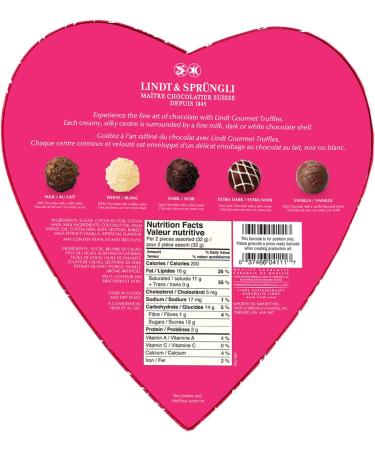 Lindt Lindt Valentine Gourmet Truffles Heart (Assorted Fine Chocolates) Gift Box 177g 177 Grams - Buy Online on SooperMarket.com
