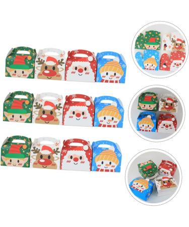 ibasenice 36 Pcs Christmas Muffin Box Christmas Favor Boxes Xmas Goodies Container Holiday Cookie Boxes Christmas Storage Boxes Muffin Container Boxes Dessert Gingerbread House - Buy Online on SooperMarket.com