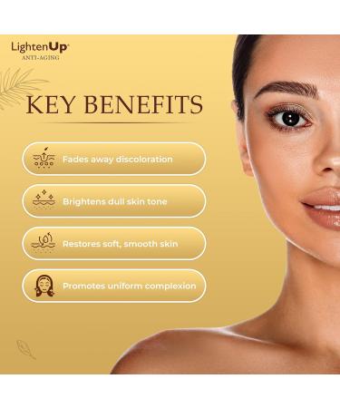 LightenUp Gold Anti-Aging Lightening Cream | Radiance Boost with Argan Oil & Shea Butter | International Shipping - Buy Online on SooperMarket.com