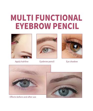 4D Hair Stroke Brow Stamp Brush Set with Mini Eyebrow Cream - Dark Brown - Buy Online on SooperMarket.com