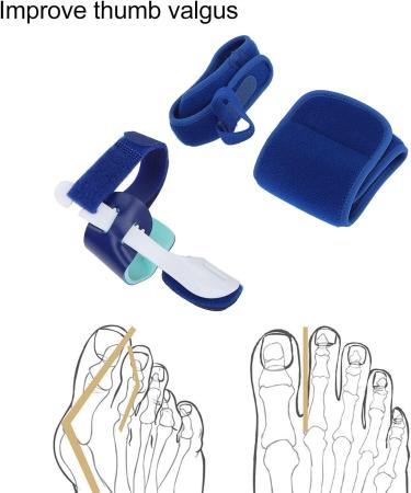 Bunion Toe Separator - Soft Fabric Bunion Toe Splint for Hallux Valgus (Left) - Daily Use - Buy Online on SooperMarket.com