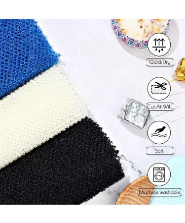 TPPIG 3 Pieces Bath Sponge Net African Long Net Exfoliating Body Scrubber Scrubber Skin Smoother - Buy Online on SooperMarket.com