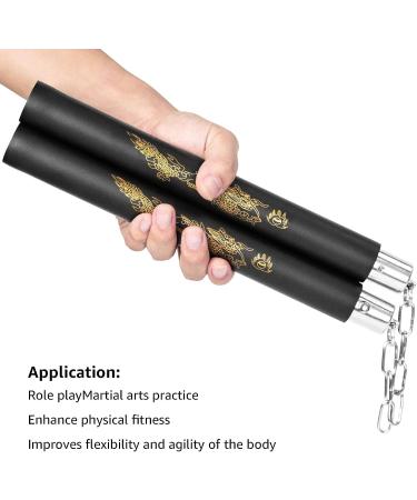 Zalani Safe Foam Rubber Training Nunchucks (2 Pack Black) - Ideal for Safe and Effective Martial Arts Practice - Buy Online on SooperMarket.com