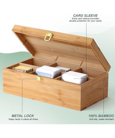 Arkeiliy 1200+ Card Game Case with Sleeves - Large Trading Card Storage Box for Sports, Baseball & Collectible Cards - Buy Online on SooperMarket.com