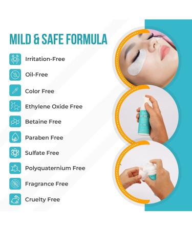 Premium Oil-Free Lash Shampoo for Eyelash Extensions - Gentle Cleanser and Care Remover - Buy Online on SooperMarket.com