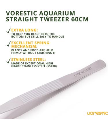VORESTIC Aquarium Tweezers Long Straight 60 cm Aquascaping Extra Long Tweezers Large - Buy Online on SooperMarket.com